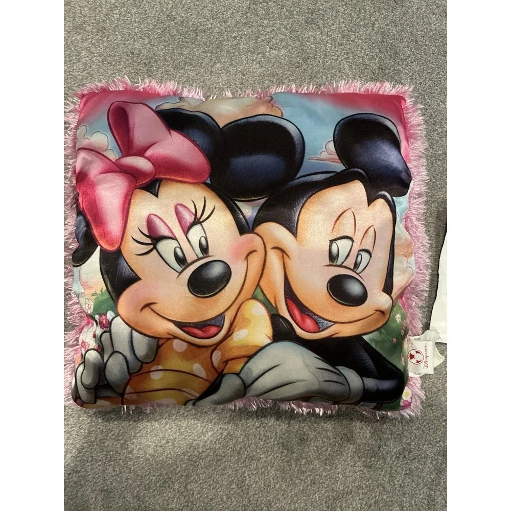 Vintage Disney Mickey and Minnie Pillow